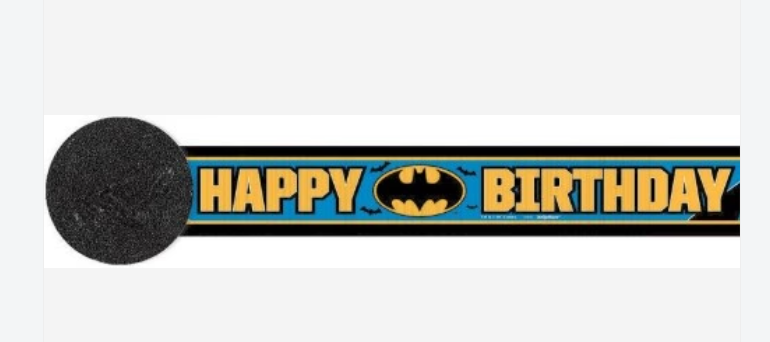 Batman Crepe Streamer