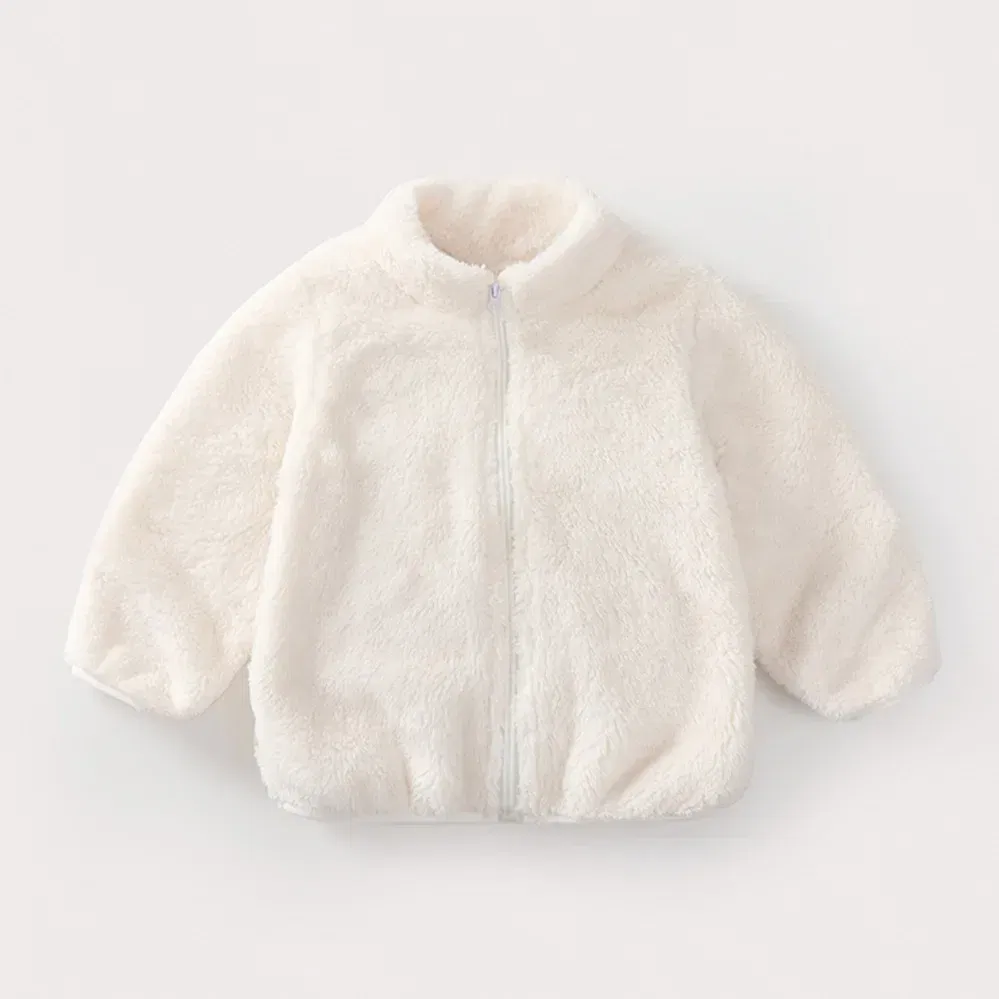 Color: Brown, Kid Size: 24M - Kids Winter Coats 2024 New Children Outerwear Boy Warm Fleece Jacket Baby Girls Jackets for Autumn Spring Children Clothing
