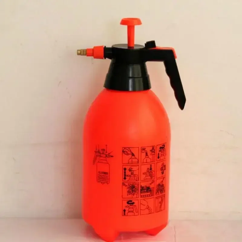 Color: Orange - 2.0/3.0L Car Washing Pressure Spray Pot Auto Clean Pump Sprayer Pressurized Spray Bottle GardeningTools