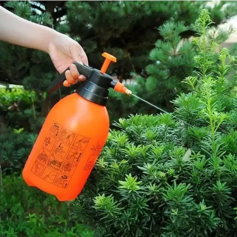 Color: Orange - 2.0/3.0L Car Washing Pressure Spray Pot Auto Clean Pump Sprayer Pressurized Spray Bottle GardeningTools
