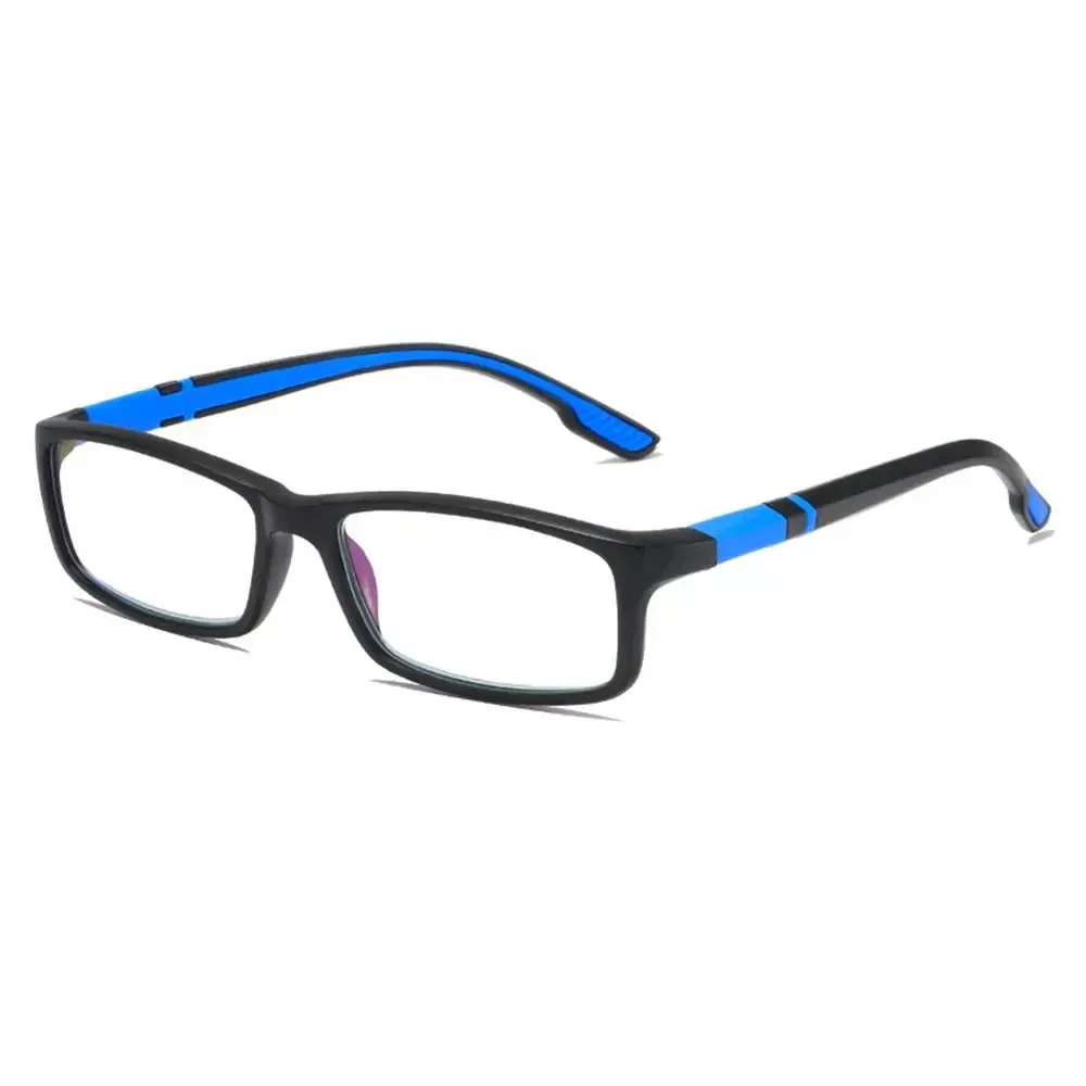Frame Color: green, Eye Prescription: +50 - Reading Glasses Men Fashion Sports Anti-blue Light Blocking Reading Eyewear Grey Red TR90 Frame Presbyopia Eyeglasses