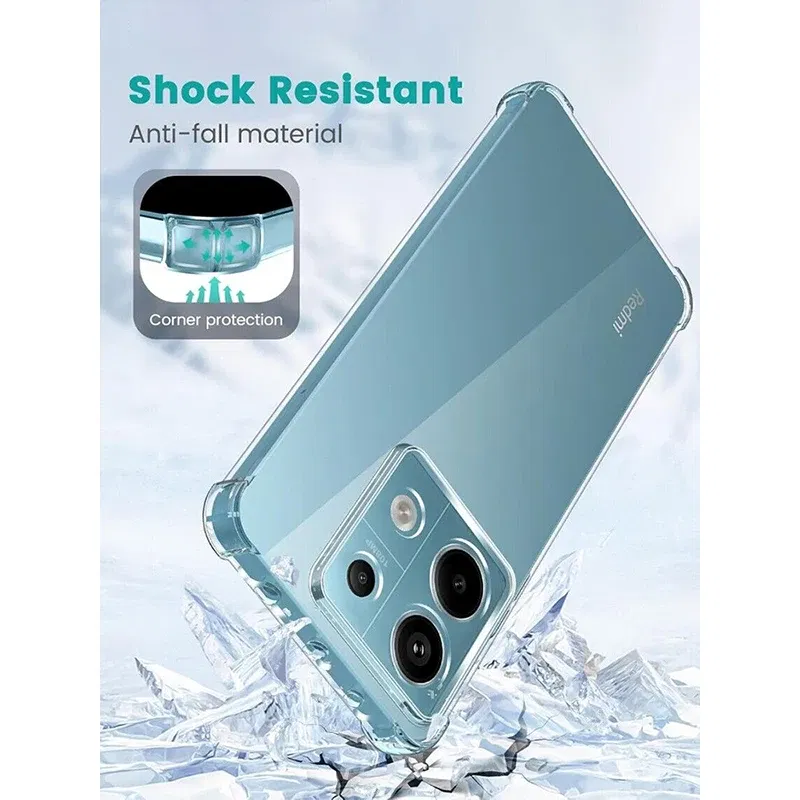 Color: Orange - Luxury Clear Shockproof Case For Xiaomi Redmi Note 13 12 11 Pro Plus Phone Cover on Redmi Note 10 9 PRO MAX 10S 9S Back Cover