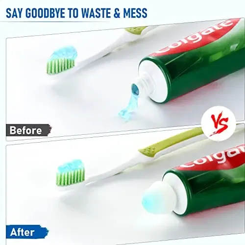 Color Name: WHITE - 1x Save time,Self-Closing Toothpaste Caps,Toothpaste Squeezers Cap Keeps Toothpaste No Mess or Waste ,Toothpaste Lid Dispenser