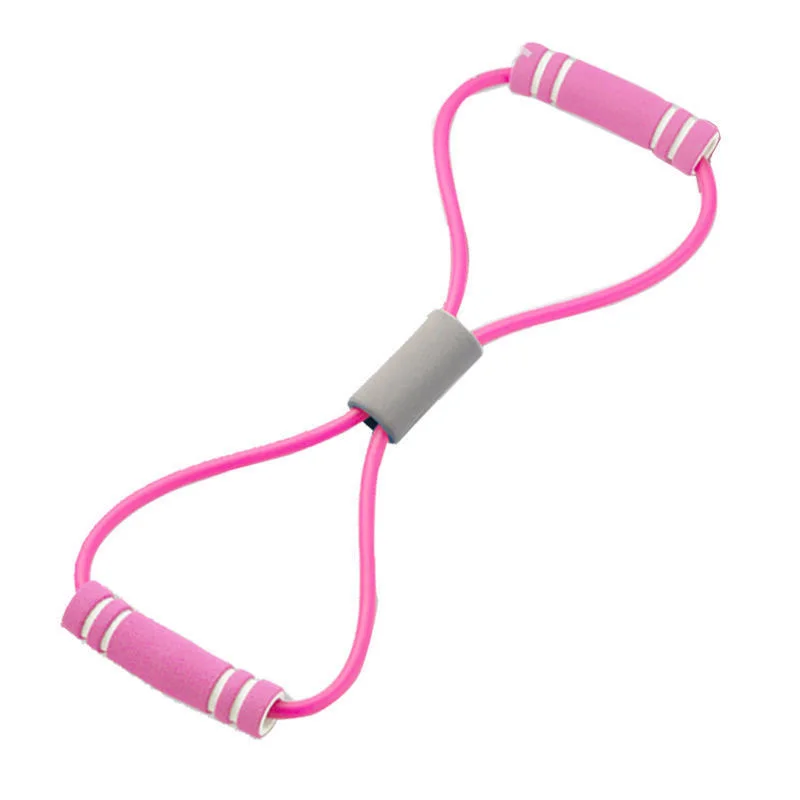 Color: Blue - 8-Shaped Tensile Strength Machine, Back Trainer, Chest Expander, Open Shoulder Beauty, Back And Shoulder Tension Rope