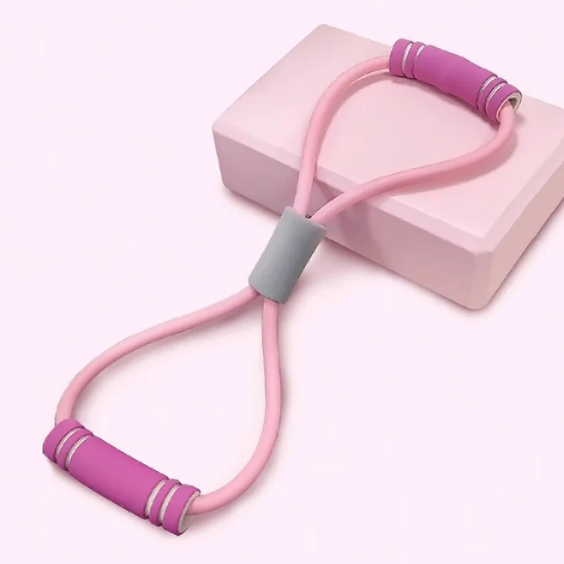 Color: Blue - 8-Shaped Tensile Strength Machine, Back Trainer, Chest Expander, Open Shoulder Beauty, Back And Shoulder Tension Rope
