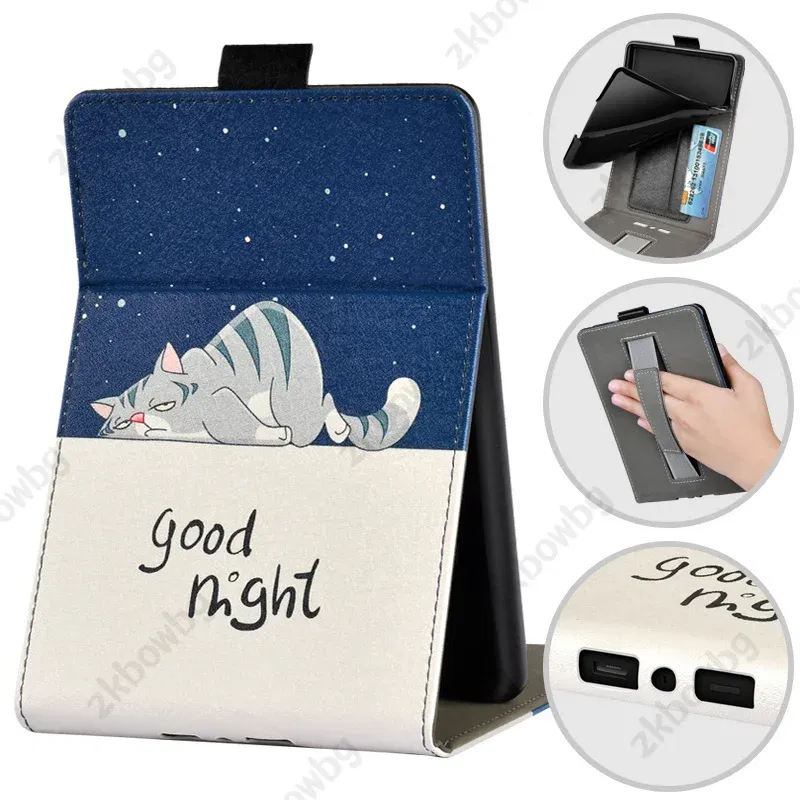 Color: Yellow, Size: Fourteen - Cute Smart Case for 6.8' 6'' Kindle Paperwhite Signature 11th Generation Edition 12th 2024 7'' 7th 10th 6th M2L4EK RS23CV Cover