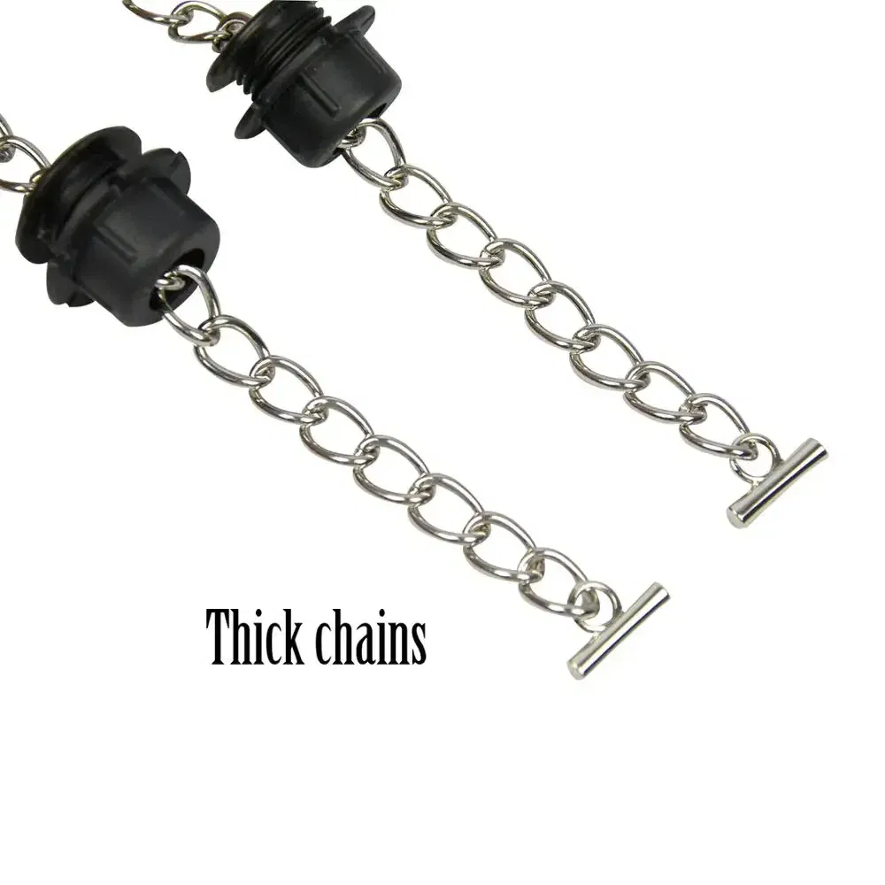Ships From: CHINA, Color: Light Gold - New Tanqu 1 Pair Silver Long Thick Single Chain with OT metal buckle Black screws for Obag O bag Handles for Women Bag Handbags
