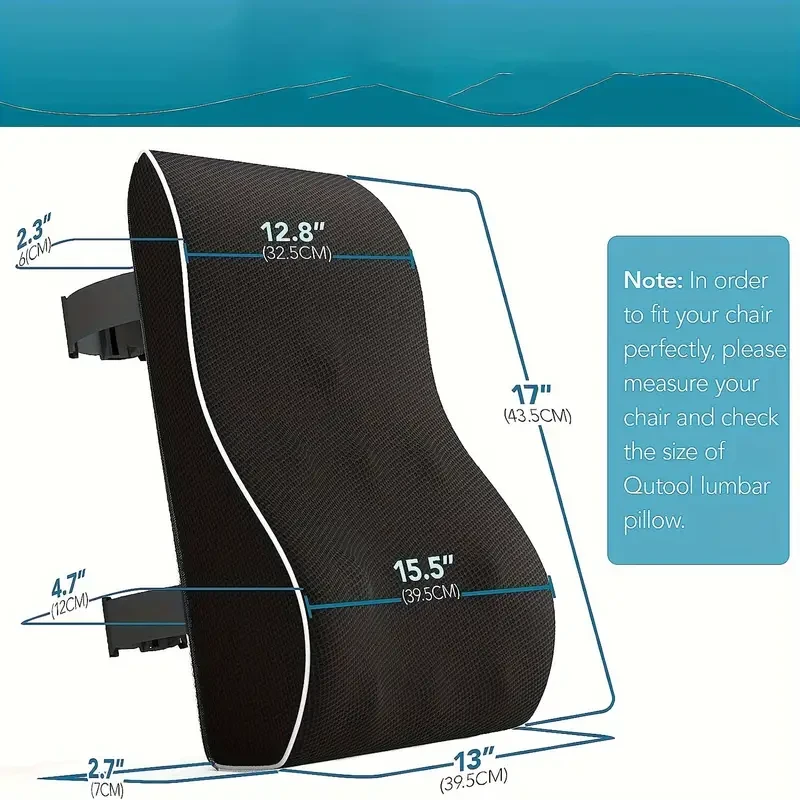 Casual Geometric-Pattern Lumbar Support Pillow