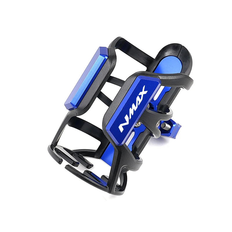 Color: Green - For YAMAHA NMAX 155 125 N-MAX 155 125 2015-2024 2023 Motorcycle CNC Accessories Beverage Water Bottle Cage Drink Cup Holder