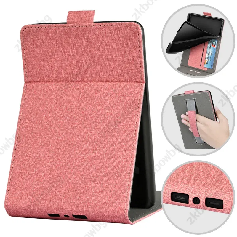 Color: ROSE RED, Size: Sixteen - Cute Smart Case for 6.8' 6'' Kindle Paperwhite Signature 11th Generation Edition 12th 2024 7'' 7th 10th 6th M2L4EK RS23CV Cover