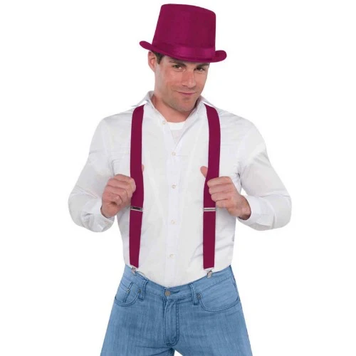 Suspenders - Burgundy