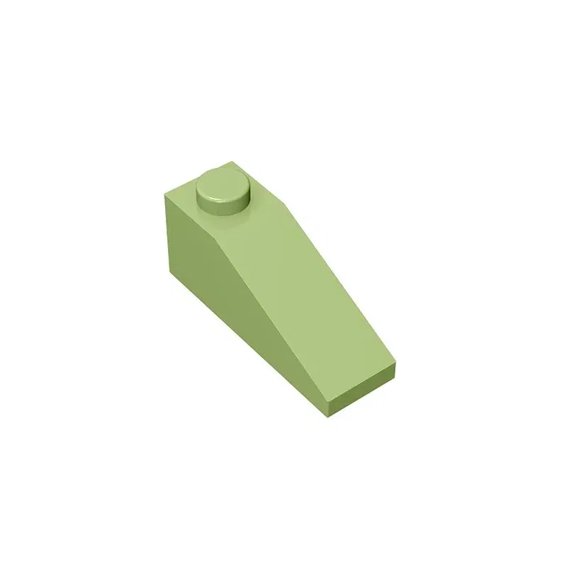 Color: Apricot - Gobricks GDS-586 Slope 33 3 x 1 compatible with lego 4286 pieces of children's DIY Building Blocks Technical Educational