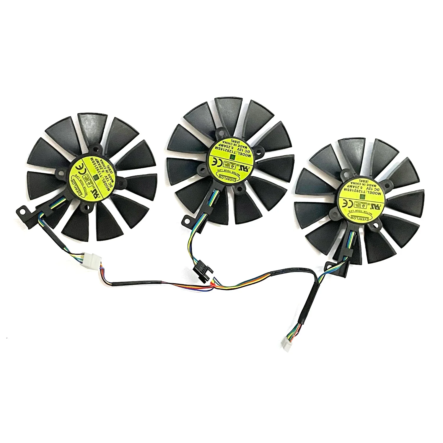 Color: Brown - 87mm 6pin T129215SU GTX1060 1070 1080 GPU Cooler For ASUS Strix GTX 1060 OC 1080 1070 1080Ti RX 480 Graphics Card Fan Cooler