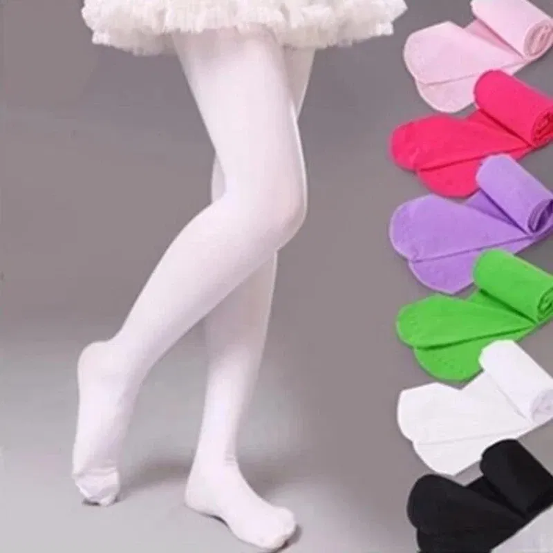 Color: Dark Grey, Size: S - 1/2/4/6/8 Pairs/lot Spring Summer Candy Kids Pantyhose Ballet Dance Tights for Girls Stocking Children Velvet Solid White