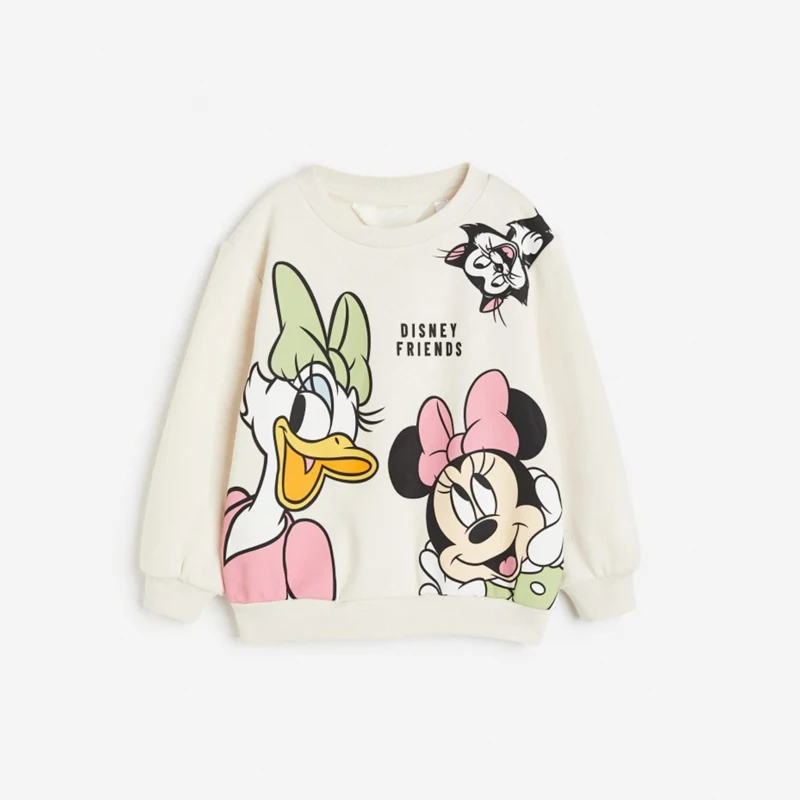 Color: Olive Drab, Kid Size: 12M - Spring New Mickey Sweatshirt Loose Fashion Long Sleeved Tops O-neck Children Baby Casual Hoodies Boys Clothing Cartoon Sweater