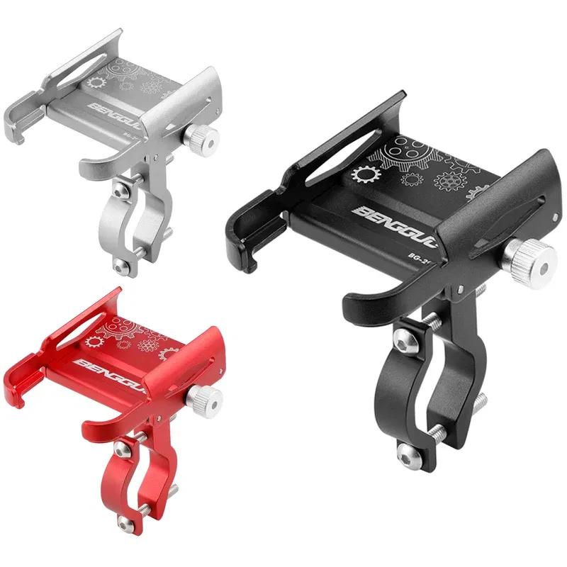 Color: Yellow - Untoom Motorcycle Scooter Phone Mount Stand Bicycle Holder Aluminum Alloy Adjustable Bike Phone Bracket Cycling Accessories