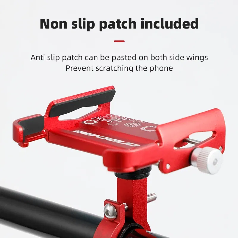 Color: Yellow - Untoom Motorcycle Scooter Phone Mount Stand Bicycle Holder Aluminum Alloy Adjustable Bike Phone Bracket Cycling Accessories