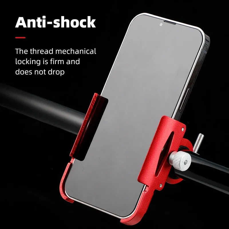 Color: Yellow - Untoom Motorcycle Scooter Phone Mount Stand Bicycle Holder Aluminum Alloy Adjustable Bike Phone Bracket Cycling Accessories