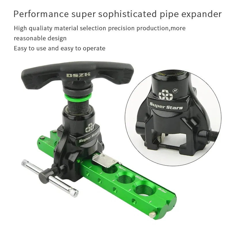 Color: Green, Purple - DSZH Reamer Flaring Tool ST-806A Copper Pipe Maintenance Eccentric Tube Expander Tool