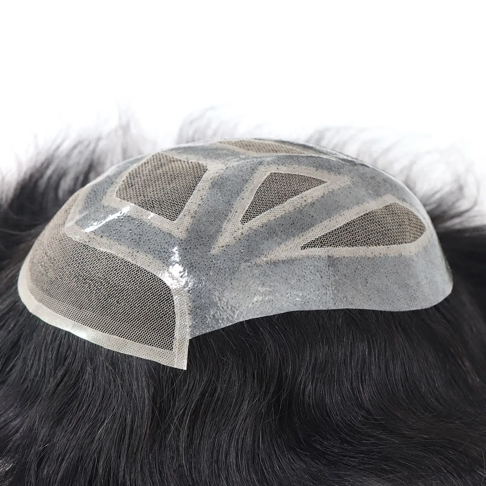 Toupee Color: 20#, Length: 6 inches, Toupee Size: 6x9 - 6*8/ 6*9/ 7*10/8*10 Lace With PU Toupee Men Breathable French Lace Front Men's Wig Human Hair Toupee Men's Replacement Systems