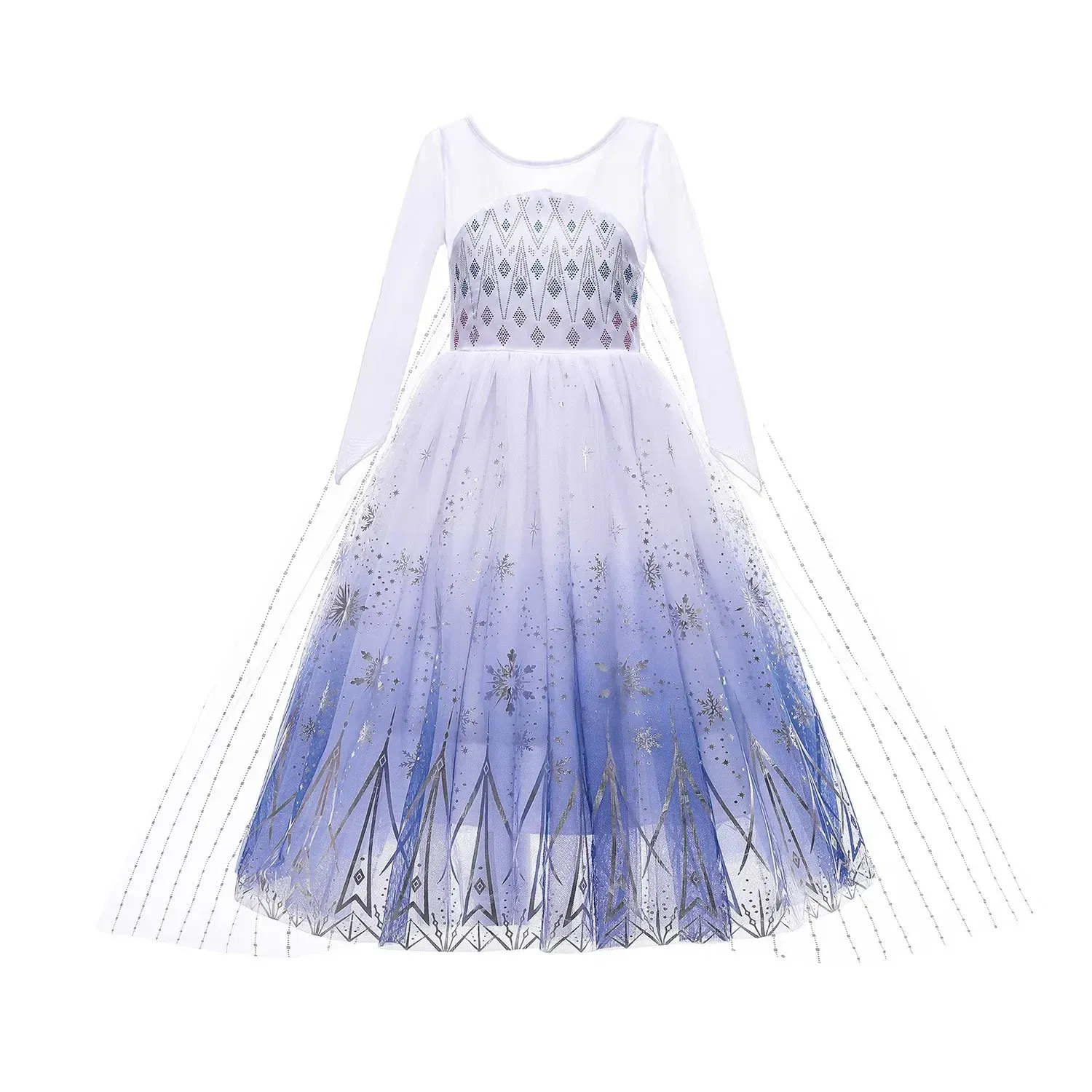 Color: Brown, Kid Size: 14 - Disney Kids Girls Cosplay Frozen Elsa Anna Princess Dress Girl Mesh Ball Gown Carnival Birthday Clothes Snow Queen Elsa Costume