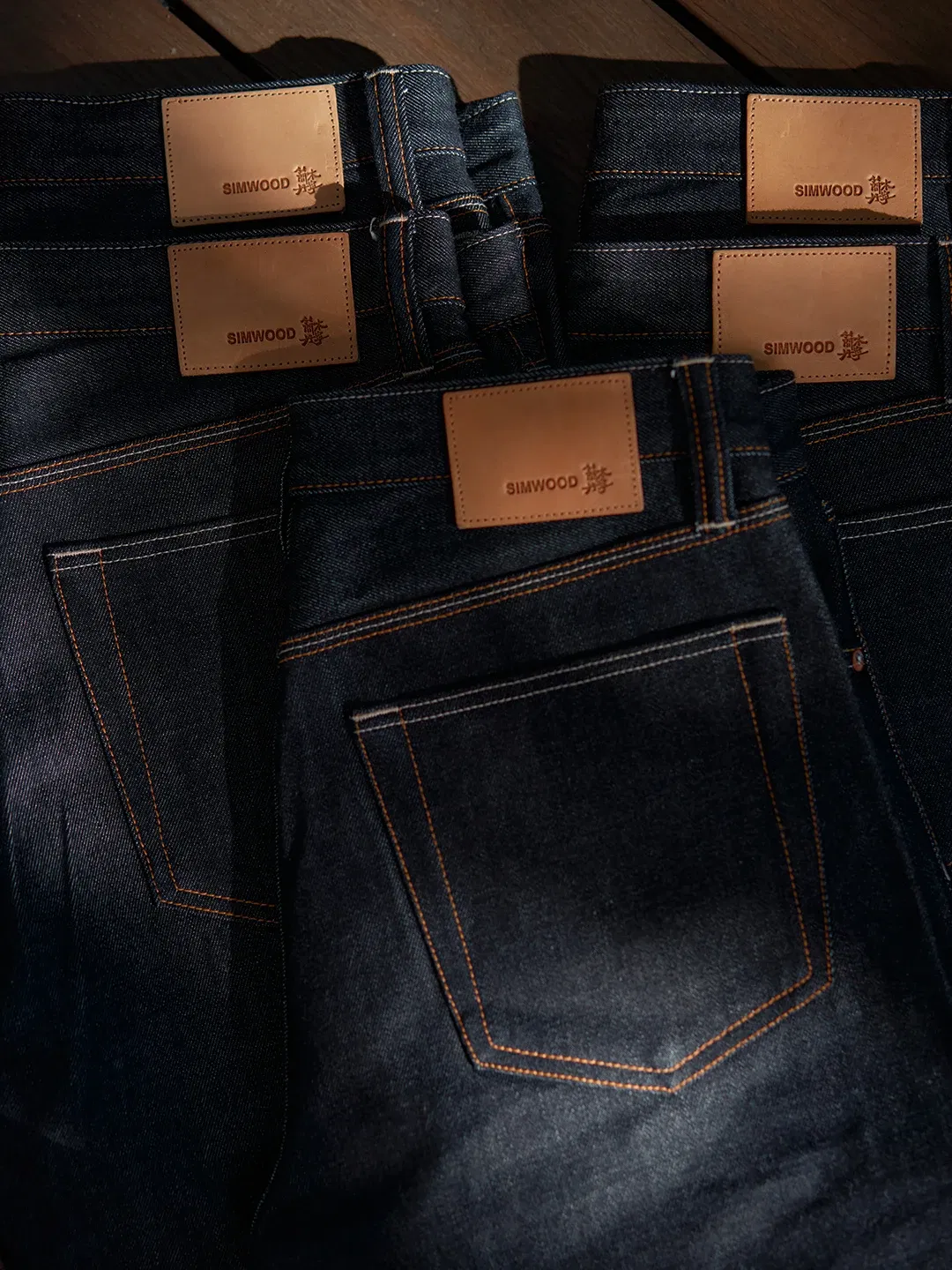 Color: black, Size: 29 - SIMWOOD High Standard 2025 Autumn New Raw Selvedge Denim Pants Men Regular Straight 16oz Heavyweight Quality Cotton FabricJeans