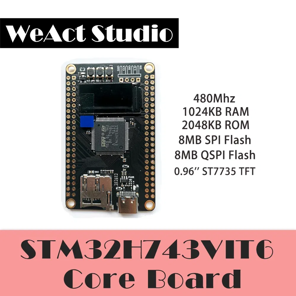 Color: SKY BLUE - WeAct STM32H743 STM32H743VIT6 STM32H7 STM32 Demo Board Core Board