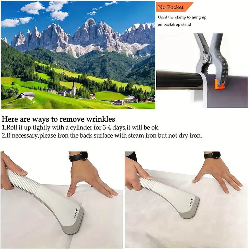 Swiss Alps & Dolomites Scenic Backdrop - Versatile Polyester Photography
