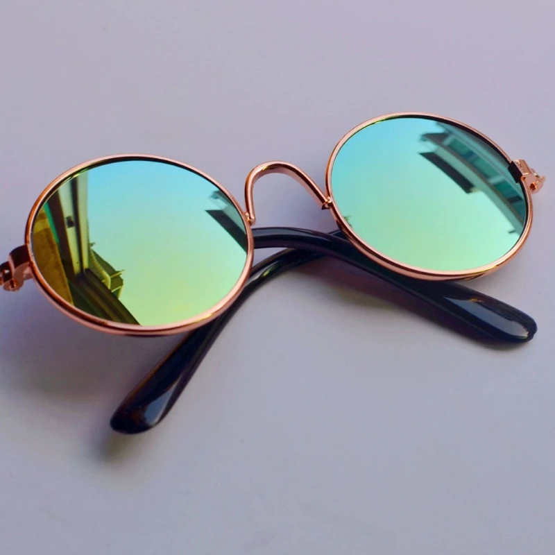 Color: Sky blue - Doll Cool Glasses Pet Sunglasses For BJD Blyth American Grils Toy Photo Props Dropship