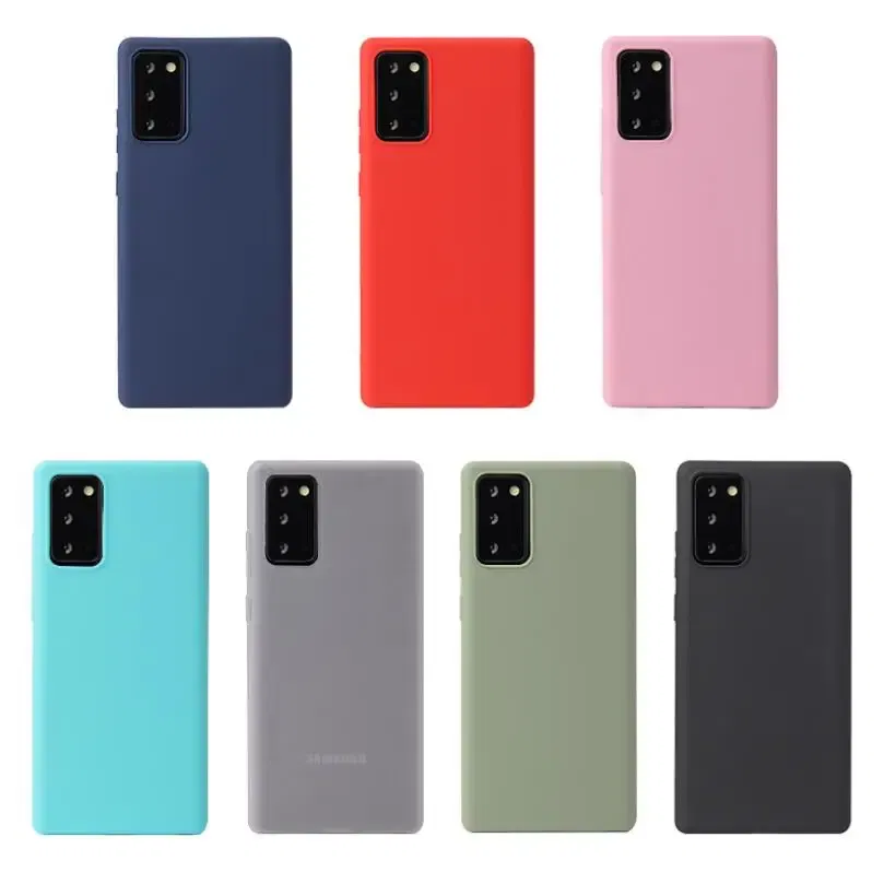Color: black, Material: Acrylic - Matte Case For Samsung Galaxy A51 A71 S20 Ultra S10 Plus A01 A31 A81 A91 A10 A20 A30 A40 A50 A70 Solid Color Silicone Cover