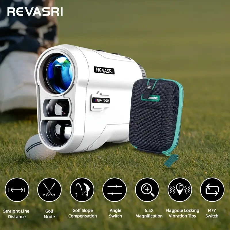 REVASRI Golf Rangefinder  1000YDS Laser with Slope, Pin Lock Vibration, & External Slope Switch