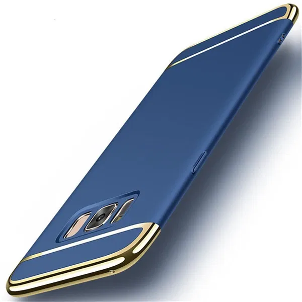 Color: Blue, Material: EVA - Luxury 3 in 1 Case for Samsung Galaxy S6 S7 Edge S8 S9 S10 Plus Note 8 9 Hard Cover J3 J5 J7 Pro 2017 J4 J6 J8 2018 A20 A30 A50