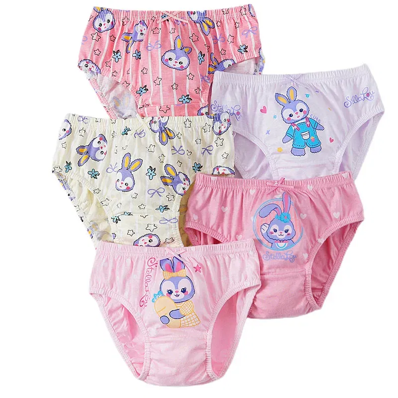 Color: Ivory, Kid Size: 2T - 5 Pack Girls Cotton Briefs With Exquisite Box, Queen Elsa Kids Soft Girls Panties, Princess Cartoon Children's Underpants 2-14T
