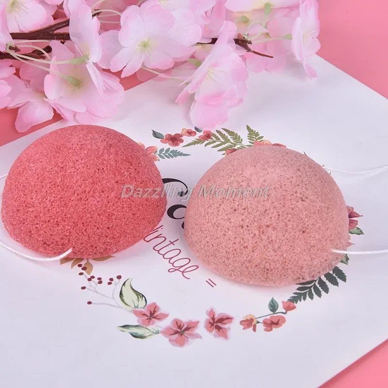 Color: Blue - Makeup Konjac Sponge Exfoliator Cleanse Konjac Sponge Natural Konjac Konnyaku Puff Face Wash Cleaning Sponge