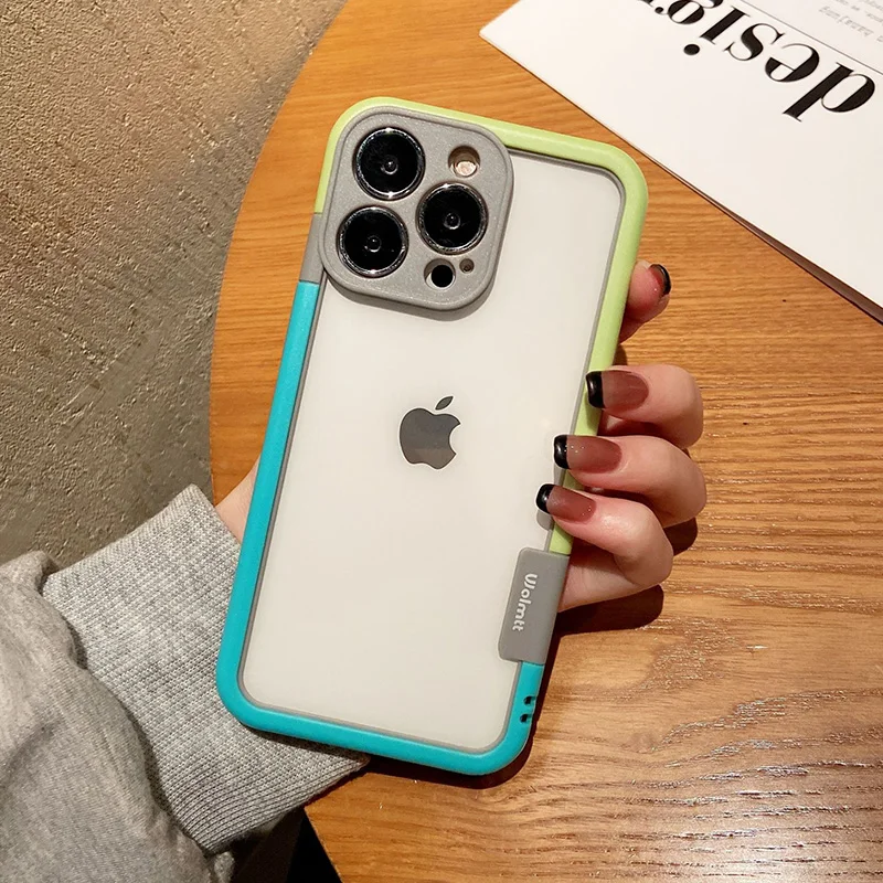 Color: Purple Pink, Ships From: CHINA, Material: PU - Better Heat Dissipation Dual Color Bumper Border Soft Phone Case For iPhone 17 16 15 14 13 12 11 Pro Max 7 8 Plus XS XR
