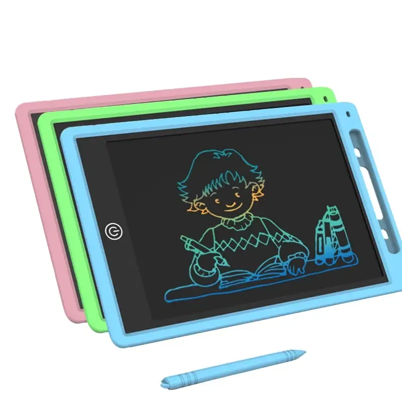 Color: Clear - 12 Inch LCD Writing Tablet Drawing Board Graffiti Sketchpad Mgaic Erasable Handwriting Pad Toys for Kids Boys Gifts