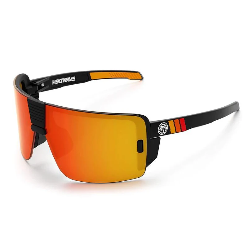 Color Name: Gold - Stylish sports sunglasses, UV400 glasses for outdoor cycling, fishing and holiday gifts:HW09; with box