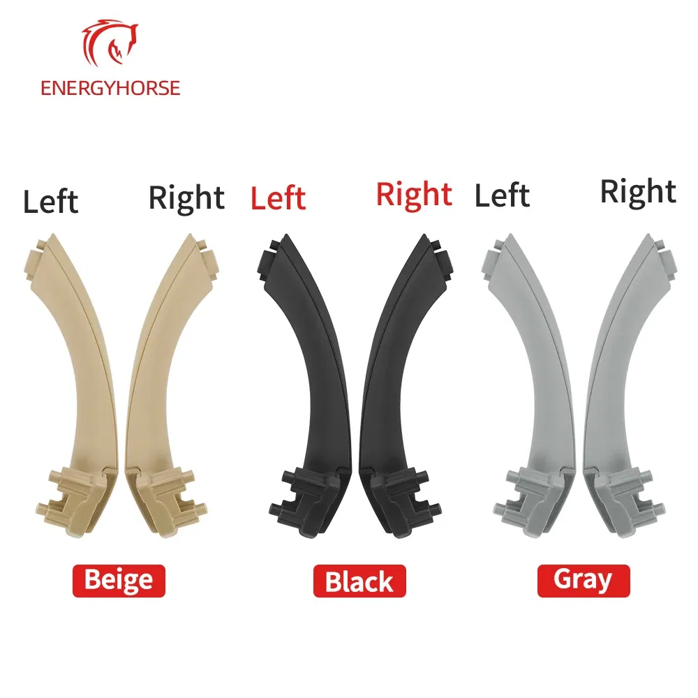 Color: Beige - Car Inner Handle Interior Door Panel Pull Trim Cover Black Left Right for BMW 3 Series E90 E91 316 318 320 325 328