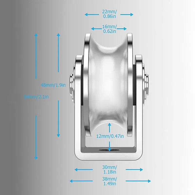 Ships From: CHINA, Type: Double-Wheel - Wheel Pulley 304 Stainless Steel Heavy Duty Track Wheel Rigid Caster Sliding Gate Roller Wheel Detachable Duplex Bearing