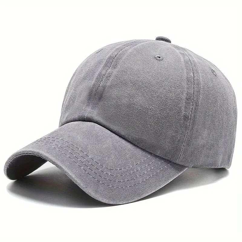 Color: Navy Blue - Men Women Unisex Baseball Cap Adjustable Solid Color Casual Hat Stretchy Fabric for Sports Secure Drawstring Closure Dad Hat