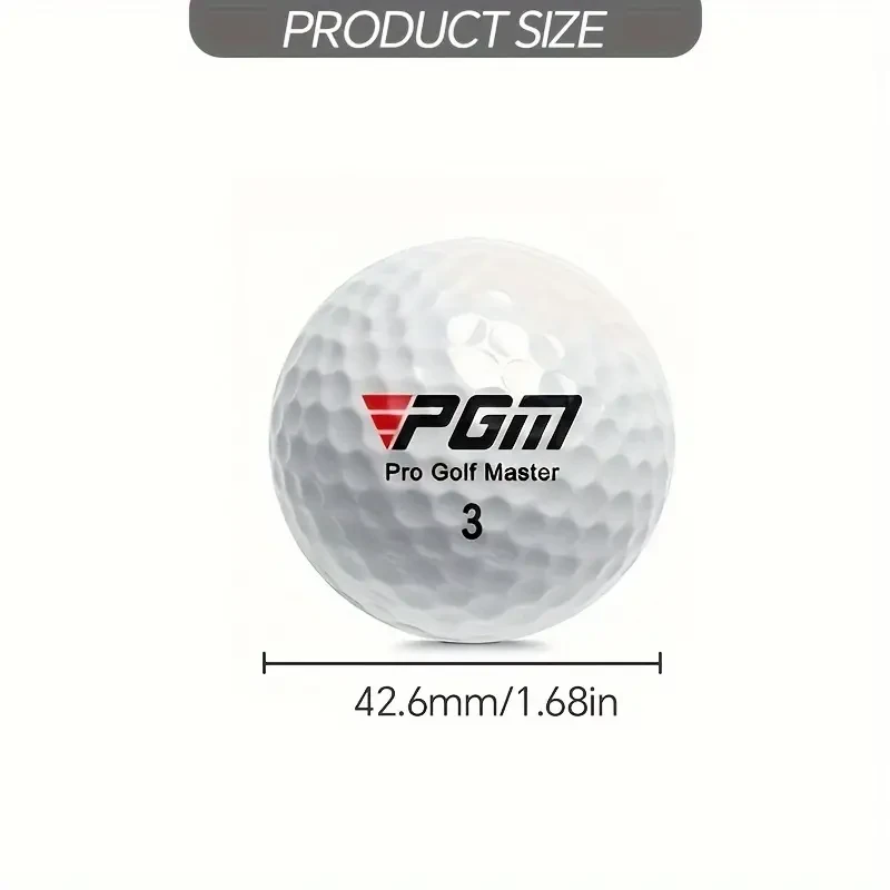 5pcs White Three-Layer Golf Balls  44g, Hardness 80, Game-Ready Golf Accessories