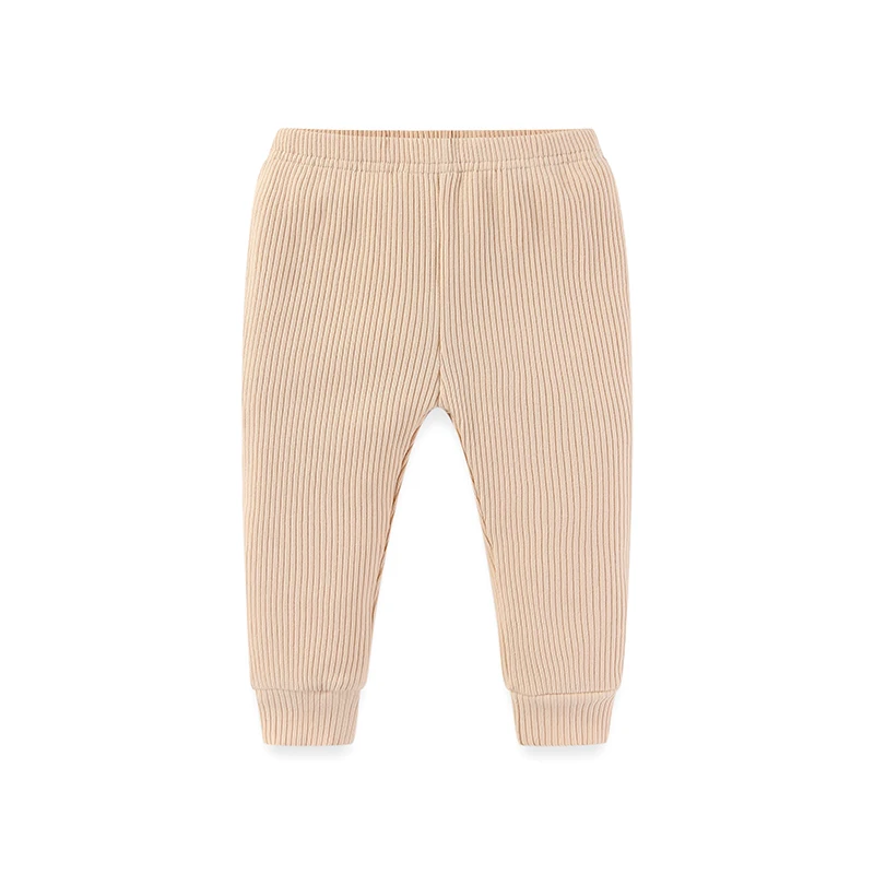 Color: Brown, Kid Size: 6M - Kiddiezoom 1 Pcs/Lot Fashion Unisex Solid Baby Boy Girl Pants 0-24Months Cotton Ribbed Soft Newborn Leggings