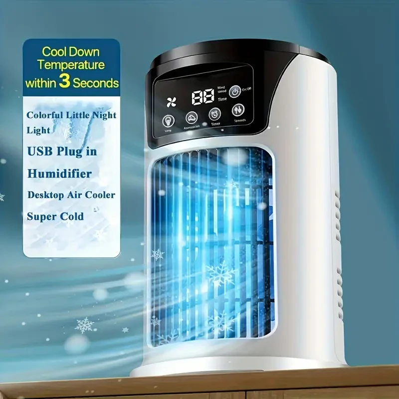 3-in-1 Portable Air Conditioner Humidifier Fan