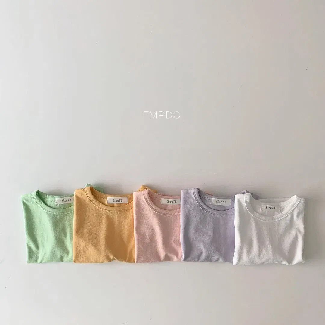 Color: Lavender, Kid Size: 18M - Korea Baby Tee 2023 Baby Autumn Clothes Basic Soft Bottoming Shirt Toddler Girl Clothes T-shirts Baby Boys Clothes Tank Tops New