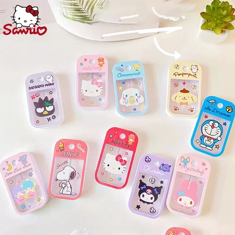 Color: Red - Hello Kitty Bottle Travel Perfume Refillable Sanrio Melody Alcohol Kawaii Kuromi Cinnamoroll Gifts Boys Kids Girls Childrens