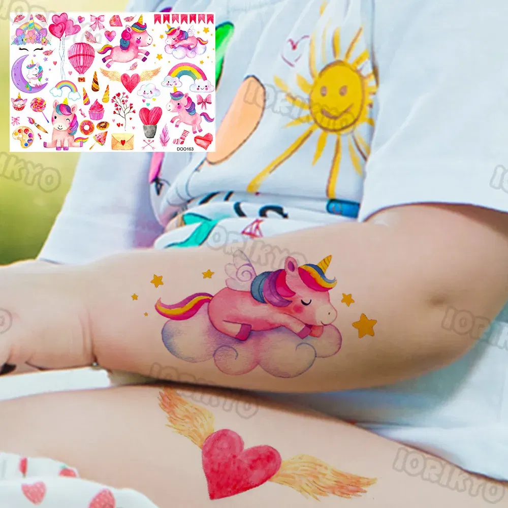 Color: Tea Brown - Sexy Red Lips Flower Temporary Tattoo For Kids Boys Girls Adult Small Rose Butterfly Tattoos Sticker Fake Tatoos Arm Neck Face