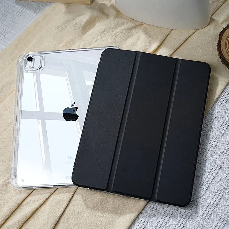 Color: black, Size: Sixteen - For 2025 iPad Air 11 Case iPad 10th Generation  11th A16  9th  Cover Gen  iPad Pro11 4 5 10.9in 12.9 M2 M3 M4 Pencil Holder Case