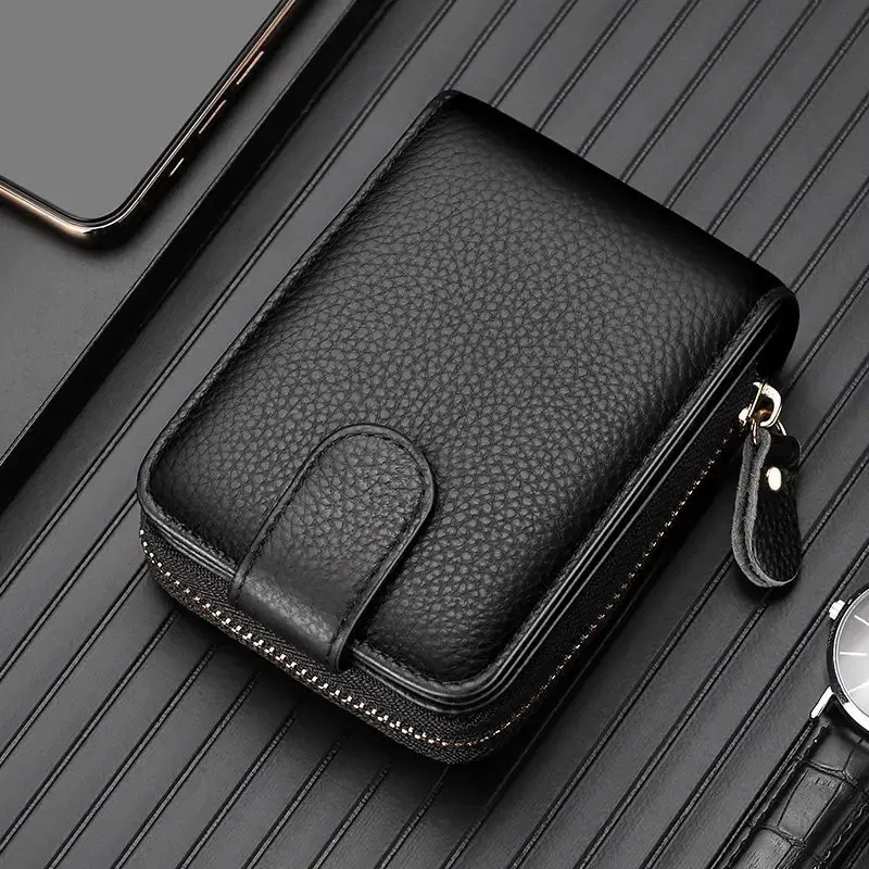 Color: Brown, Ships From: CHINA - Genuine Leather Driver's License ID Card Holder Wallet Male and Female Credit Card Bag Large Capacity Card Case ID Bag