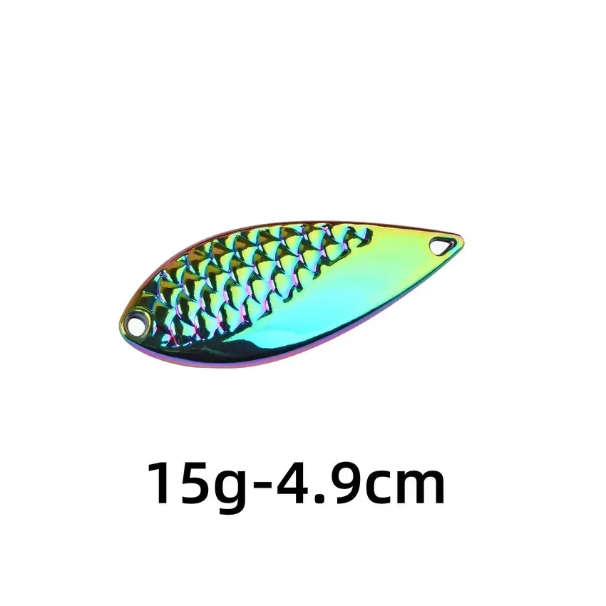 Color: IVORY WHITE - Metal Spoon Sequin Fishing Lure 2.5g 3.5g 5g 7g 10g 15g 20g Pesca Leech Jig Wobbler Crankbaits for Fly Fishing Hard Baits Lures