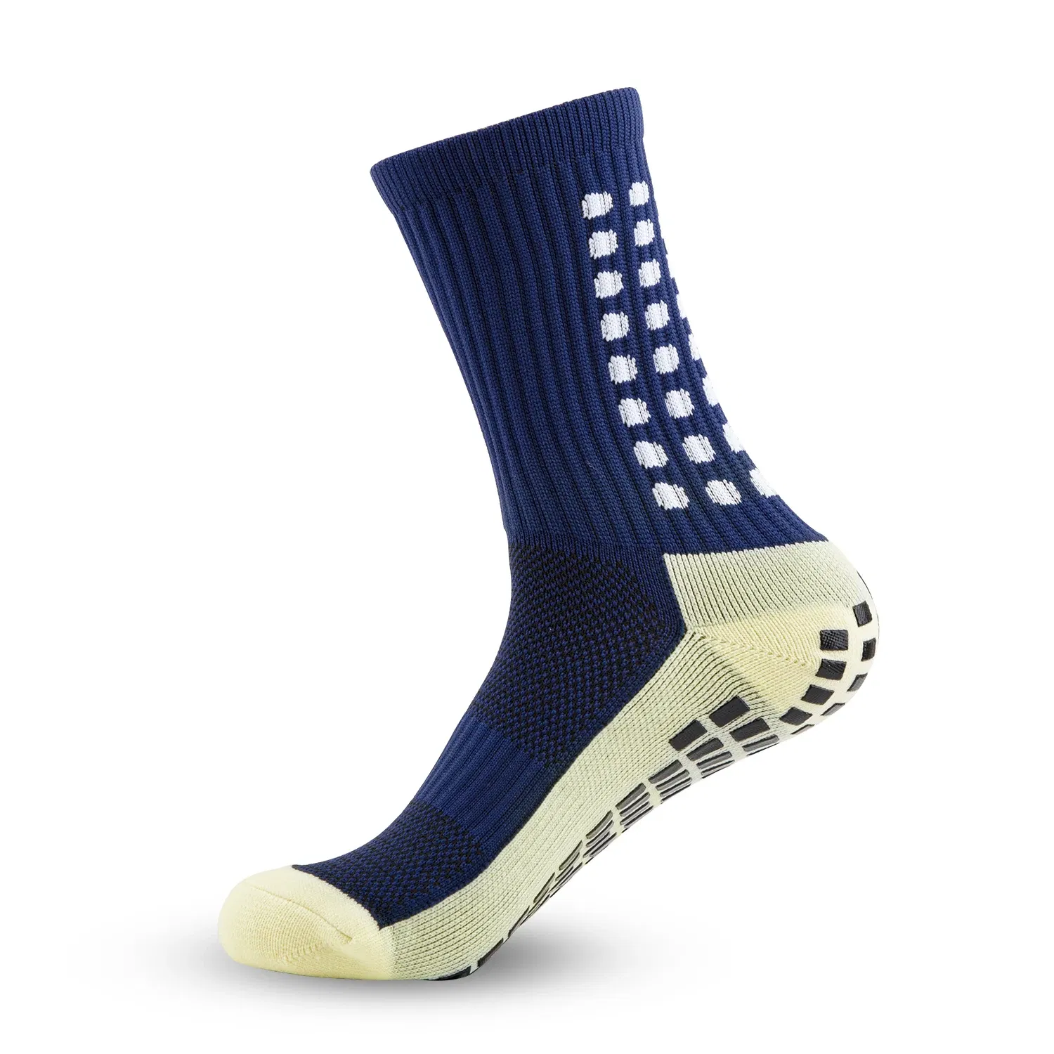 Color: Yellow - Anti-slip Soccer Women Men Outdoor Sport Grip Football Yoga Socks